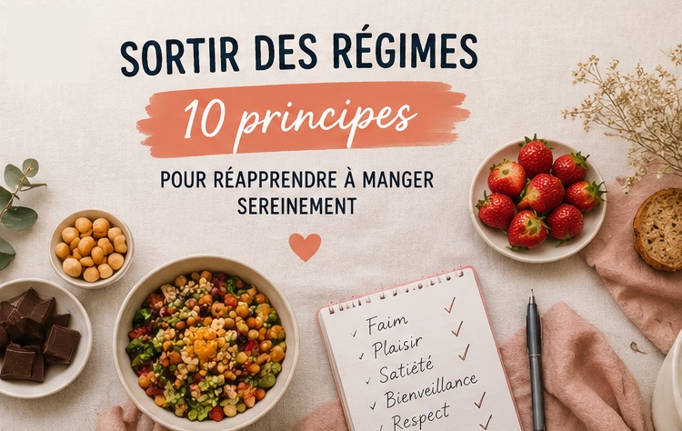 Sortir des régimes : 10 principes pour réapprendre à manger sereinement